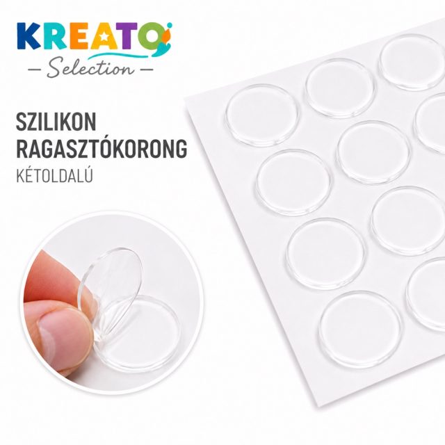 Kreato Selection – Szilikon ragasztókorong, kétoldalú